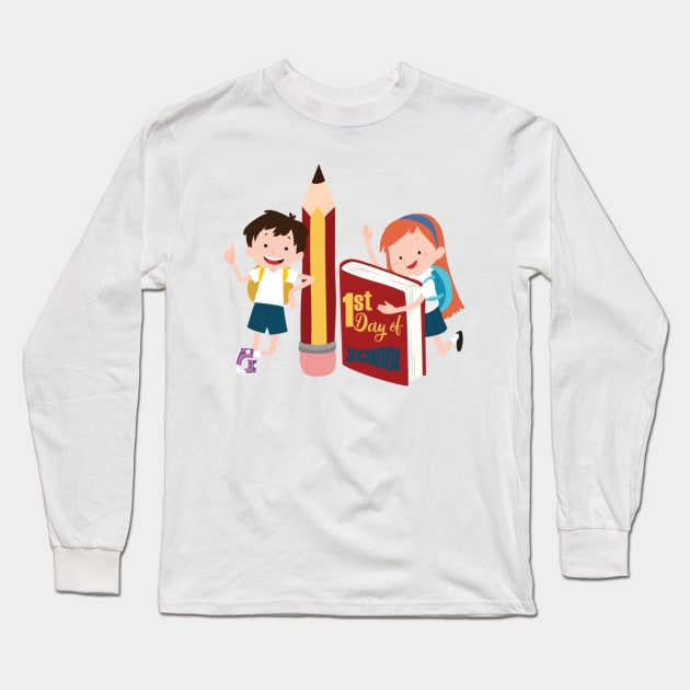 First Day of School Long Sleeve T-Shirt by TrendWhispers